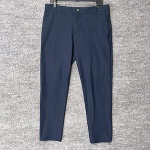 Lululemon Commission Pant Classic Navy Blue 34 Technical Chino ABC Warpstreme